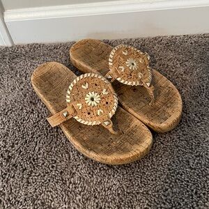 Jack Rogers Georgica cork thong sandals 8